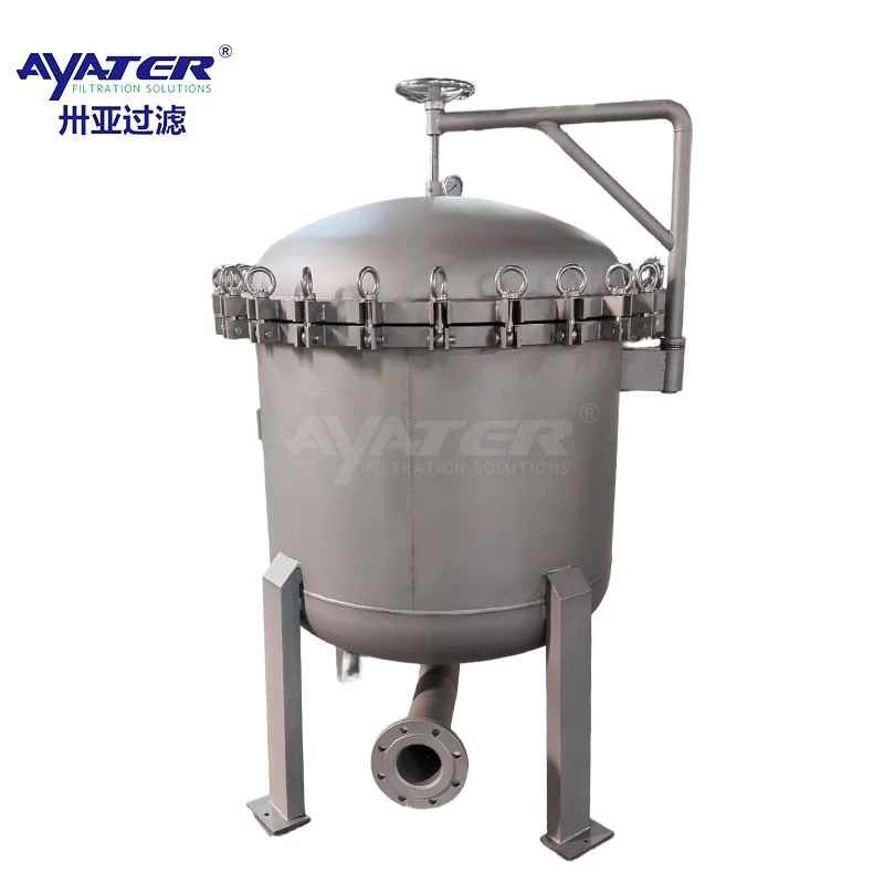 316 Stainless Steel 10 Bag Filter Housing For Wastewater Filtration factory